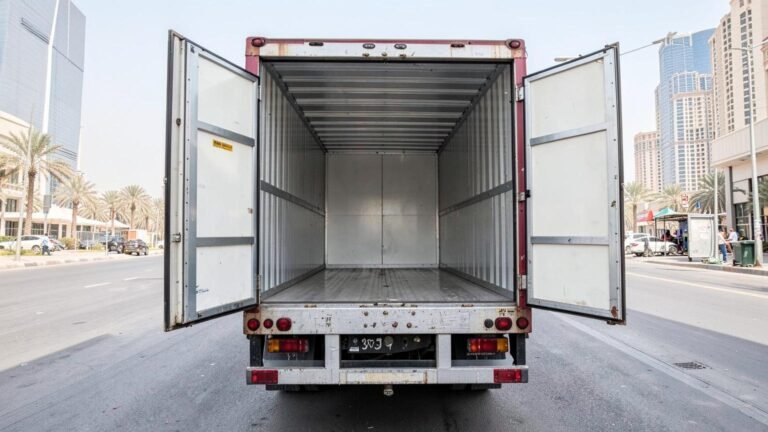 Rear of the 3-ton chiller van at the Dubai yard