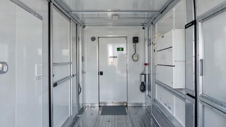 Temperature controller inside the 3-Ton Chiller Van reading minus 18 degrees Celsius