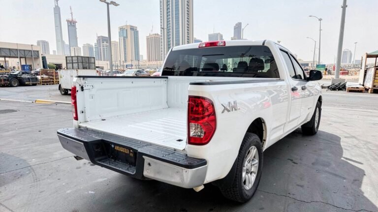 Rear of the 1-ton pickup at the Dubai yard